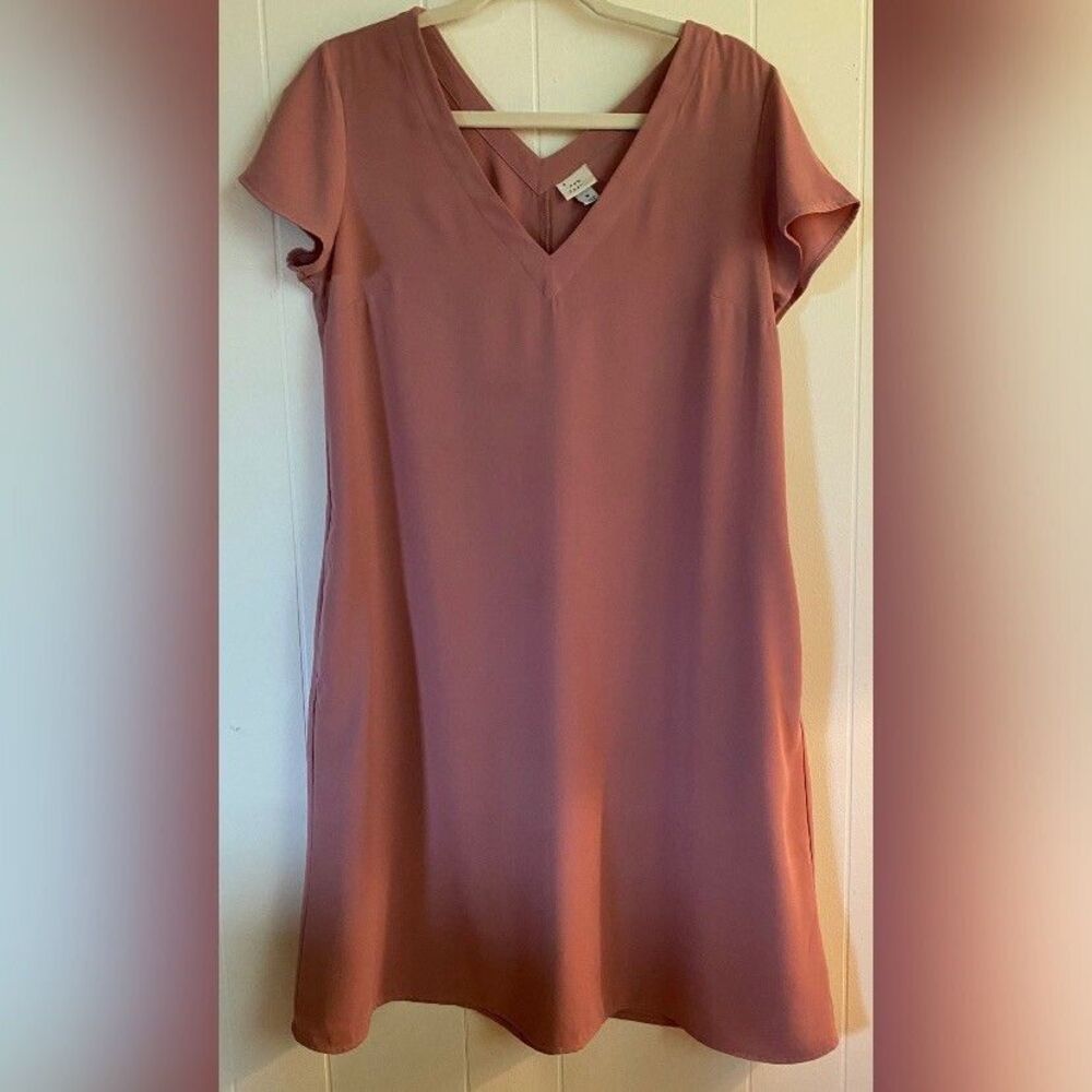 A New Day Dress Women’s Medium Dusty Rose Minimalist Neutral